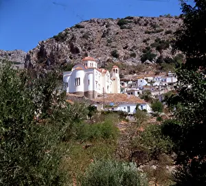 Crete Prints: Agios Georgios Kavousiotis, St. George Church, Kritsa, Crete