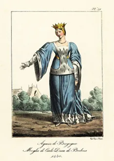 Auvergne Prints: Agnes, Duchess of Bourbon, 1430