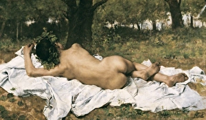 Joaquon Collection: AGRASOT Y JUAN, Joaqu�(1836-1919). Young Bacchus