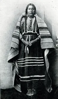 Blanket Prints: Ah-e-squee-urt or Little Squaw, Native American Cree woman