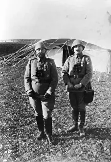 Suez Prints: Ahmed Jemal Pasha with Ali Fuad Erden before Suez attack