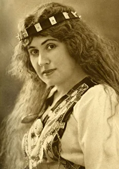 Loose Collection: Aino Ackte, Finnish operatic soprano, in national costume