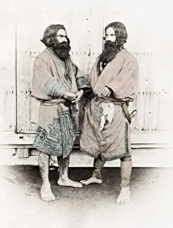 Ethnicity Prints: Ainu, Aino men from Hokkaido Japan, Von Stillfried studio