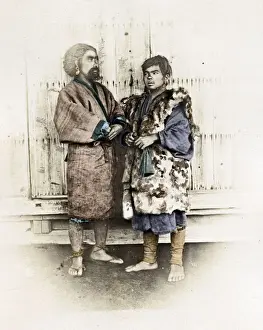 Ainu, Aino men from Hokkaido Japan, Von Stillfried studio