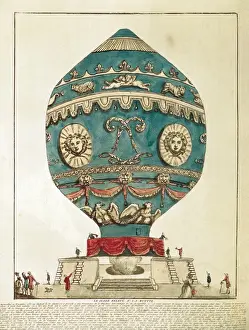 Carnavalet Prints: Air balloon of the brothers Jacques-ɴienne