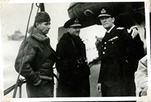Images Dated 12th July 2016: Air Chief Marshal Tedder and Admiral Ramsey, WW2