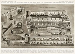 Images Dated 19th February 2019: Air conditioning for the House of Commons by G. H. Davis