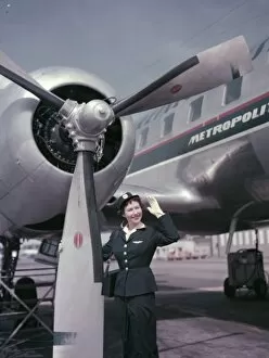 Images Dated 18th August 2010: Air hostess 1956