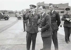 Aircrew Gallery: Air Marshal Lord Hugh Dowding (Left) with Group Captain ?