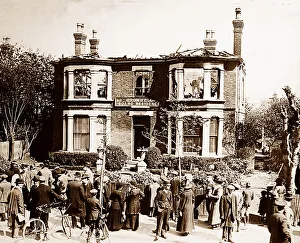 Air raid damage in Southend during WW1