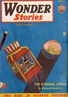 Air Wonder Stories scifi magazine cover, The Eternal Cycle