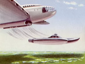 Science Fiction Collection: Airborne Submarine