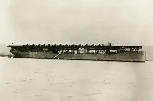 Decks Prints: Aircraft Carrier Langley