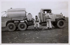 Airfield Gallery: Aircraft refuelling truck at an airfield