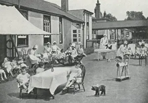 Fountain Prints: Airing Court at Fountain Mental Hospital, Tooting, Surrey