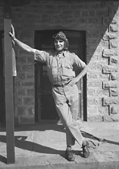 Airman posing