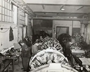 Airmen Maintaining Aero Engine at the Headquarters of th?