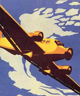 Images Dated 21st August 2020: Airplane in the Clouds Date: 1937