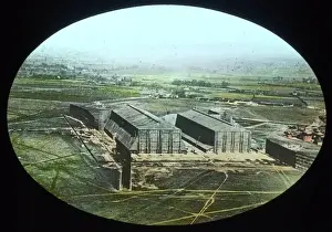 Hangars Prints: Airship hangars An O E Simmonds view