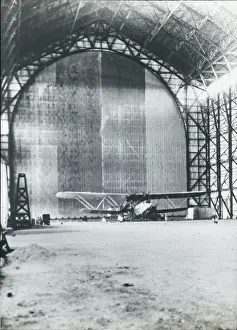 Airship hanger, Karachi Air Post (ground view)