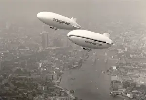 Industries Prints: Airship Industries Skyship 500, G-BIHN, and Skyship 600