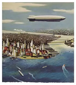Airship over New York