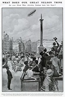 Airship Nulli Secundus Flying Over London 1907