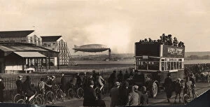 Airship R101 G-FAAW moored outside the hangars