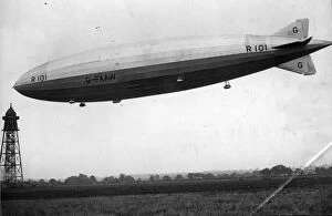 Departure Collection: Airship R101 leaving the mooring mast at Cardington