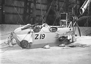 Hangar Gallery: Airship Z19 Gondola in a Hangar