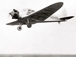 Pre War Prints: Airspeed Courier aircraft monoplane, 1933