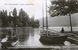 Bains Prints: Aix-les-Bains, France - a corner of the Grand Port
