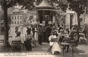 Bains Prints: Aix-les-Bains, France - La Buvette, Source of the Spring