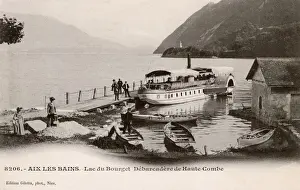 Bains Prints: Aix Les Bains - Lac du Bourget - Debarcadere de Haute-Combe