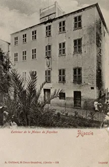 Images Dated 22nd August 2018: Ajaccio, Corsica, France - Exterior of the Home of Napoleon