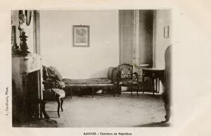 Corsica Collection: Ajaccio, Corsica, France, The Home of Napoleon - The Bedroom