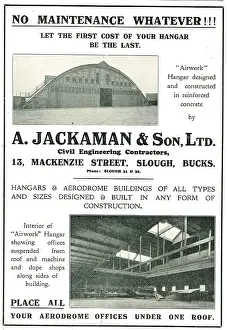 Airfields Prints: A.Jackaman & Son Ltd Slough. Hangars & Aerodrome Buildings