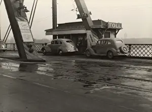 Omaha Prints: Ak-sar-ben toll bridge between Iowa and Nebraska. Omaha