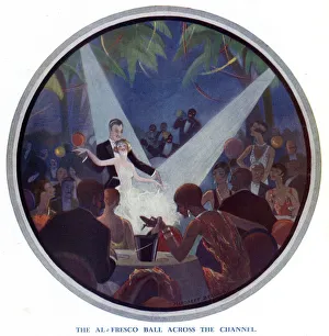 Images Dated 16th October 2019: An Al Fresco Ball in France