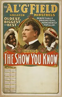 Minstrels Prints: Al. G. Field Greater Minstrels the show you know