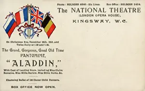 Billie Prints: Aladdin, pantomime, National Theatre, Kingsway, London