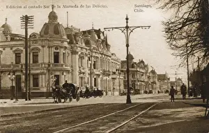 Alameda Prints: Alameda de las Delicias, Santiago, Chile, South America