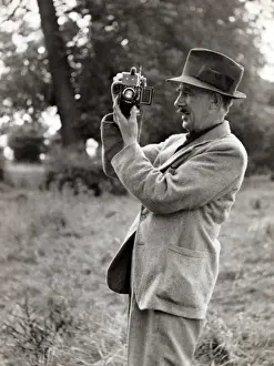 Medway Prints: Alan Fraser taking photographs on the Medway in 1931