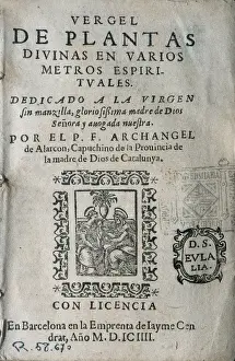 1598 Prints: ALARCON, Fray Arcangel de ( -1598)