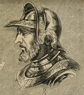 Alaric Gallery: Alaric II. Visigothic king (484-507). Eurico successor and s