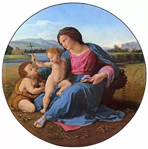 Images Dated 11th December 2017: The Alba Madonna, by Raphael
