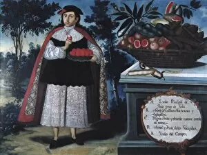 ALBAN, Vicente (18th c.). Quitos Indian Chief