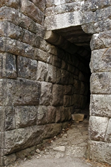 Images Dated 10th August 2007: Albania. Butrint. Cyclopean walls of the ancient city. Lake