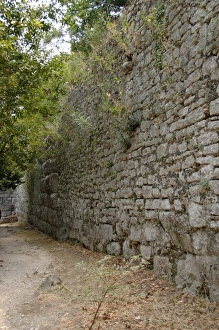 Images Dated 10th August 2007: Albania. Butrint. Cyclopean walls of the ancient city