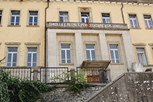 Images Dated 9th August 2007: Albania. Gjirokaster. School building